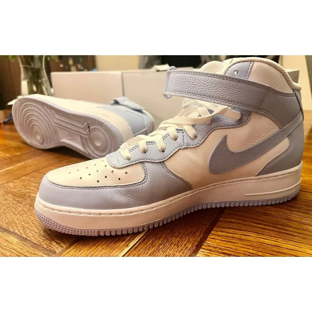 Nike Air Force 1 Mid Custom Nike By Beth Blue White Men’s 12